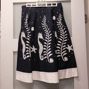 Kate Spade Under the Sea Beaded Circle Skirt NWOT